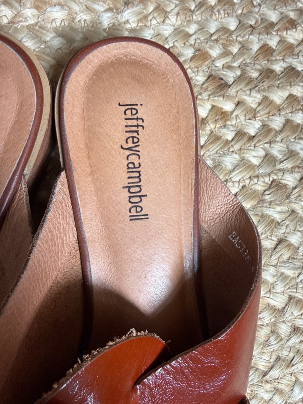 Jeffrey Campbell Brown Woven Leather Mules - Picture 3 of 6